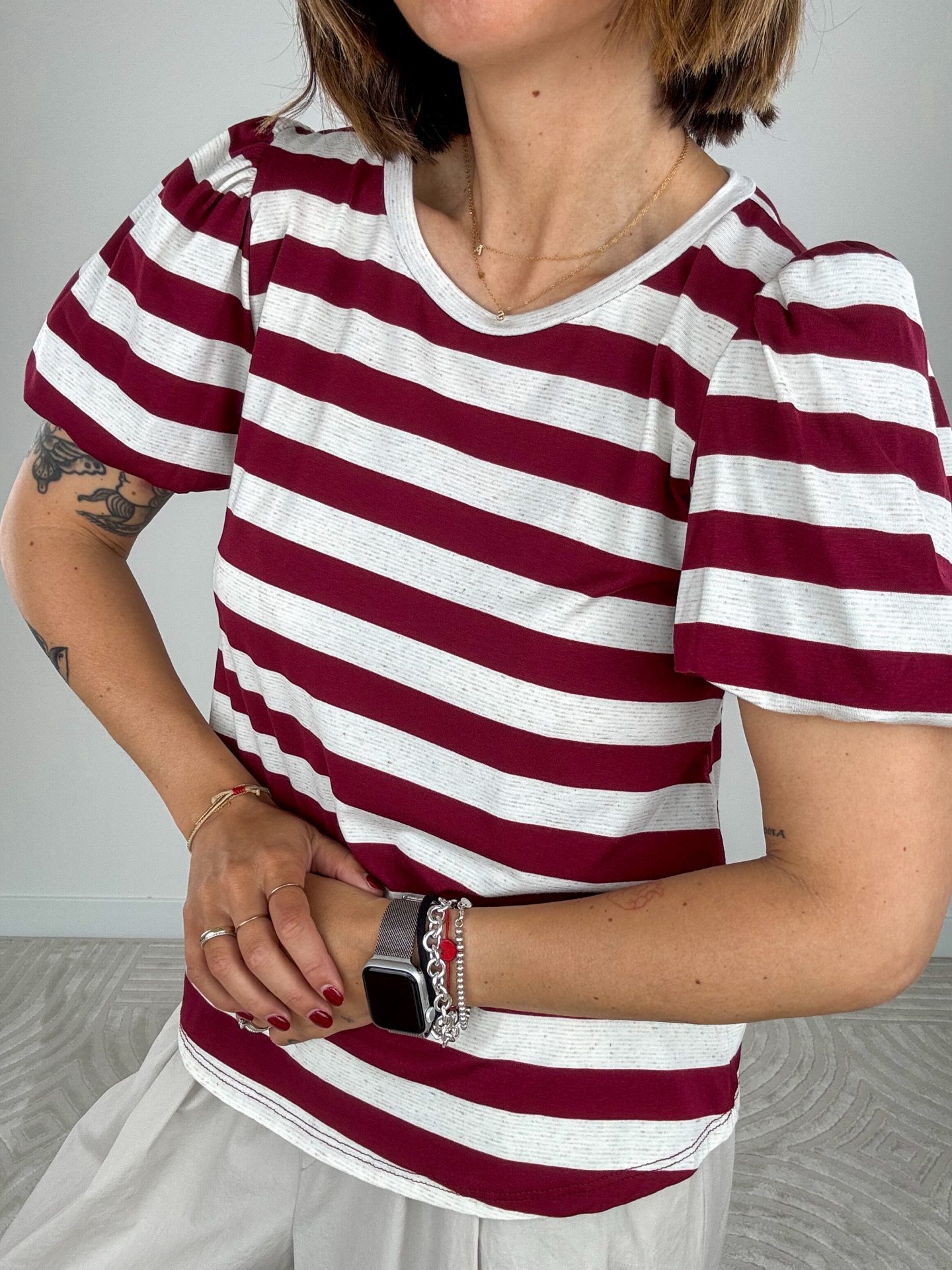 T-shirt Mongolfiera Bordeaux - immagine 3