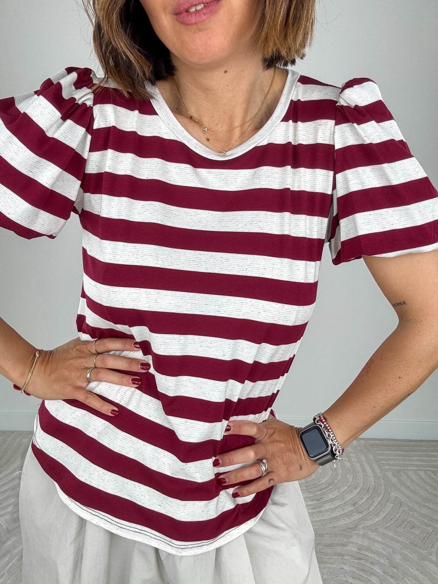 T-shirt Mongolfiera Bordeaux - immagine 4