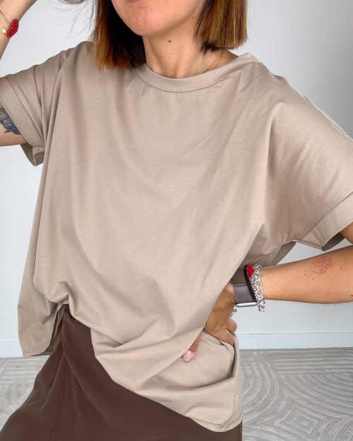 T-shirt Francesca Nocciola