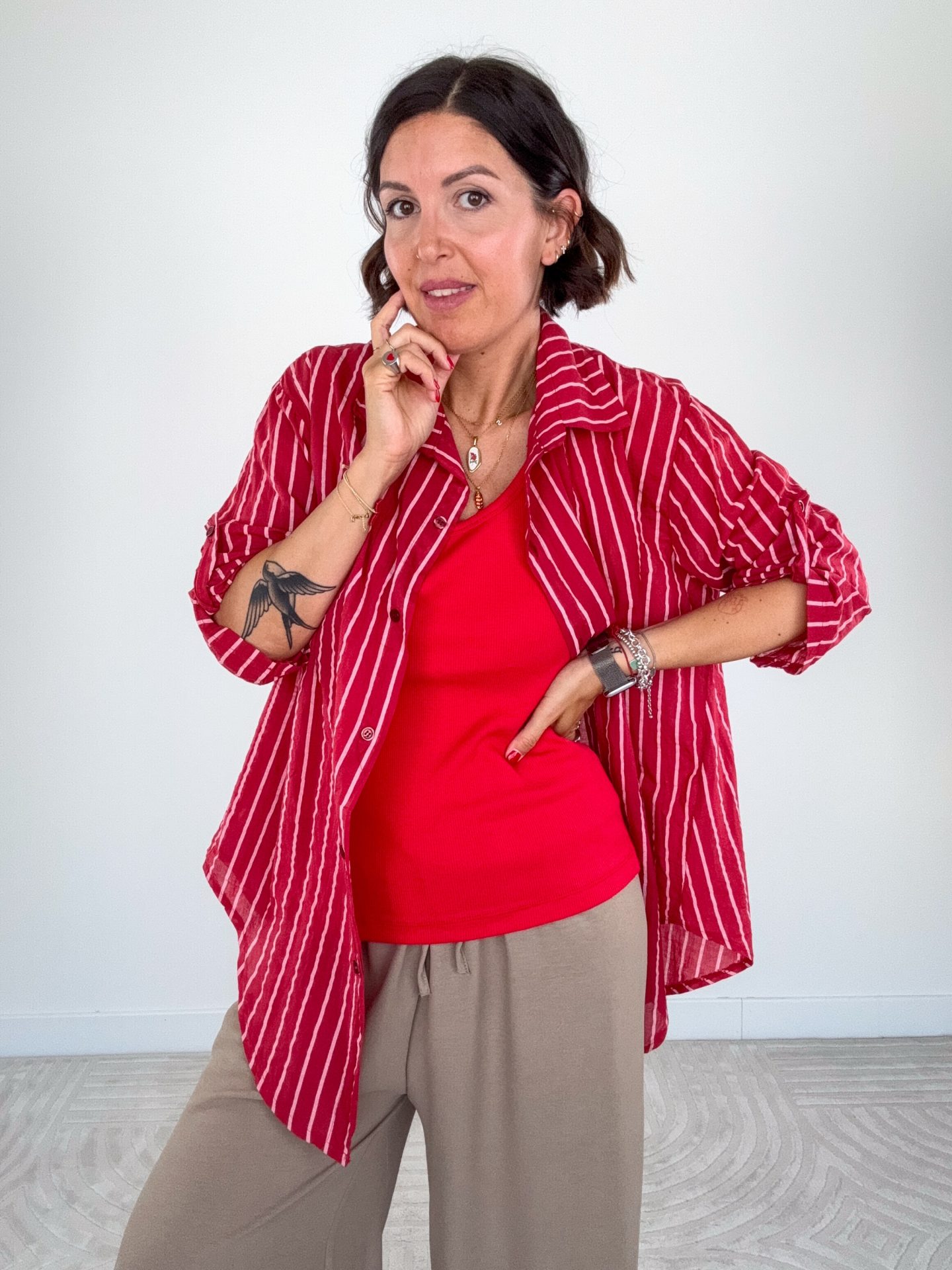 Camicia Sailor Rosso - immagine 4