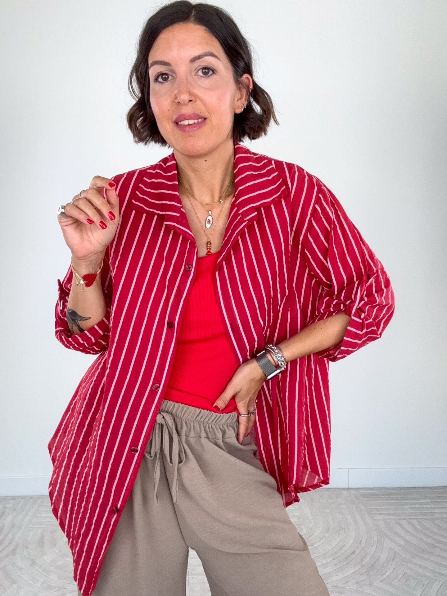 Camicia Sailor Rosso - immagine 5