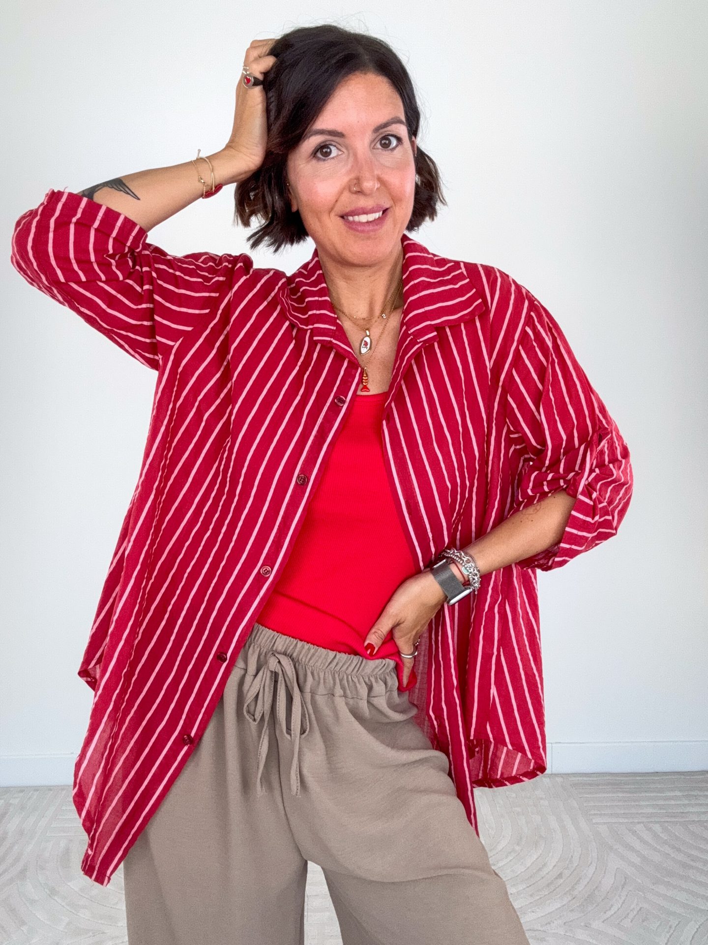 Camicia Sailor Rosso