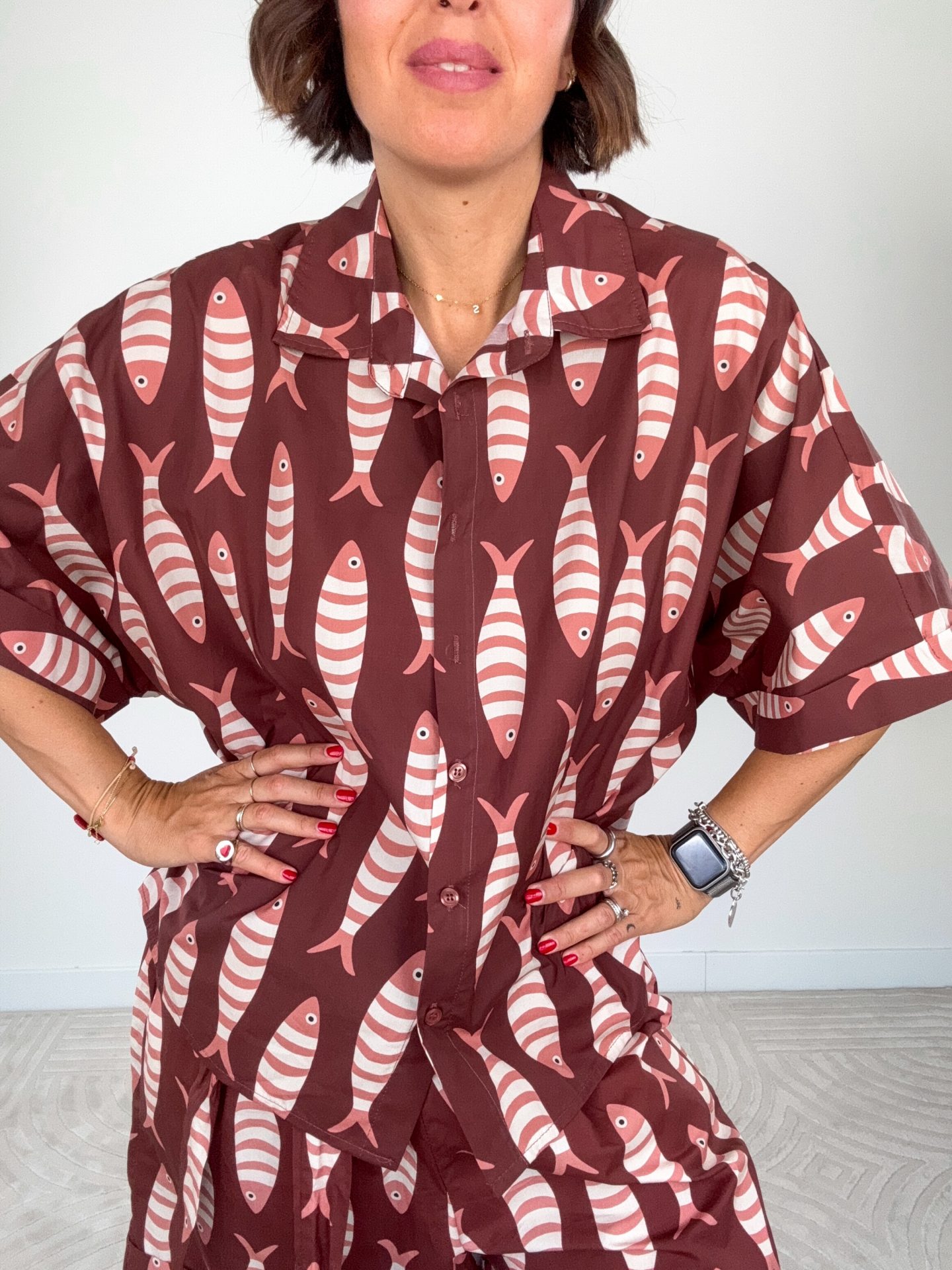 Camicia Sardina Cioccolato - immagine 3