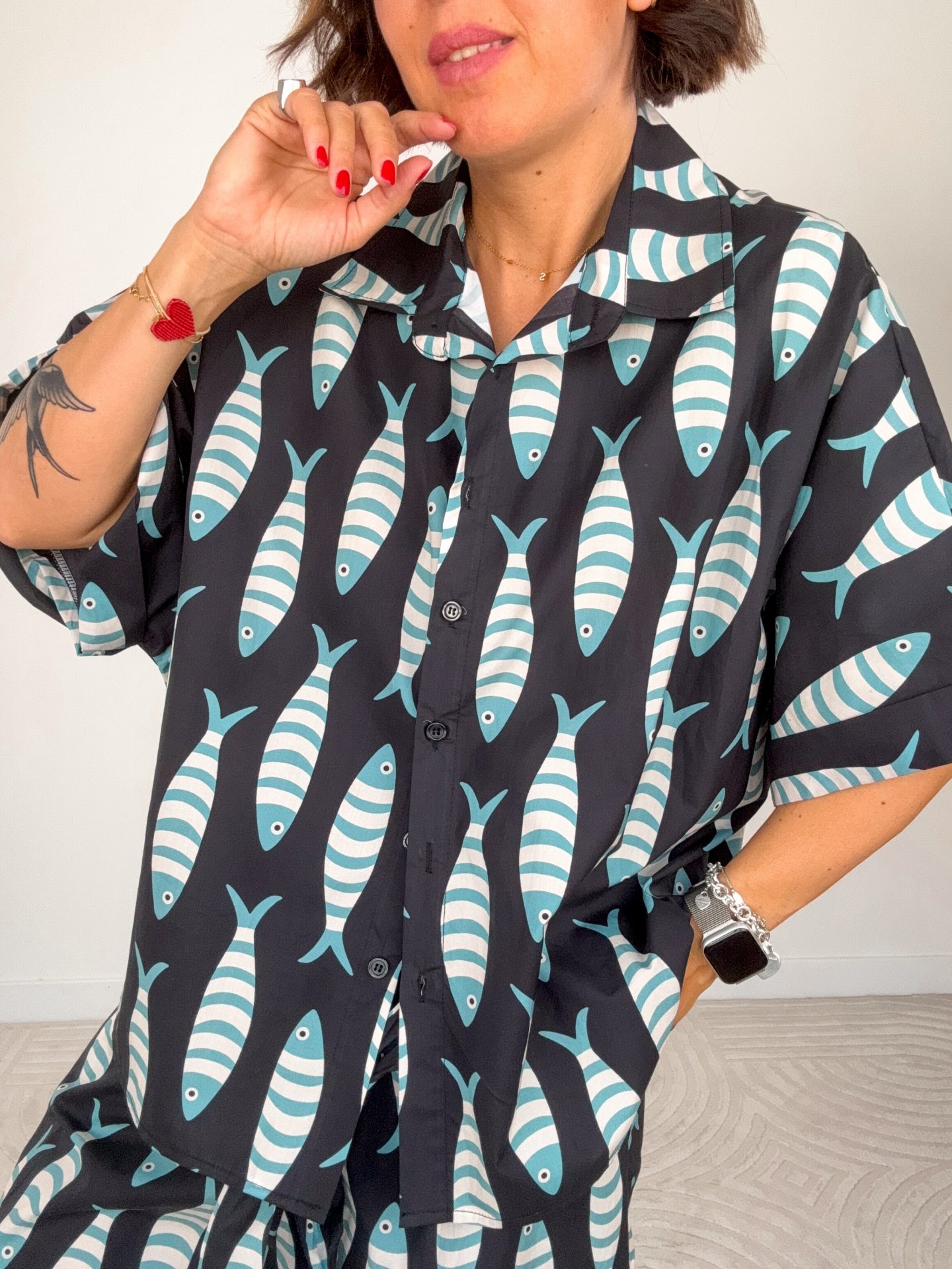 Camicia Sardina Oceano - immagine 3