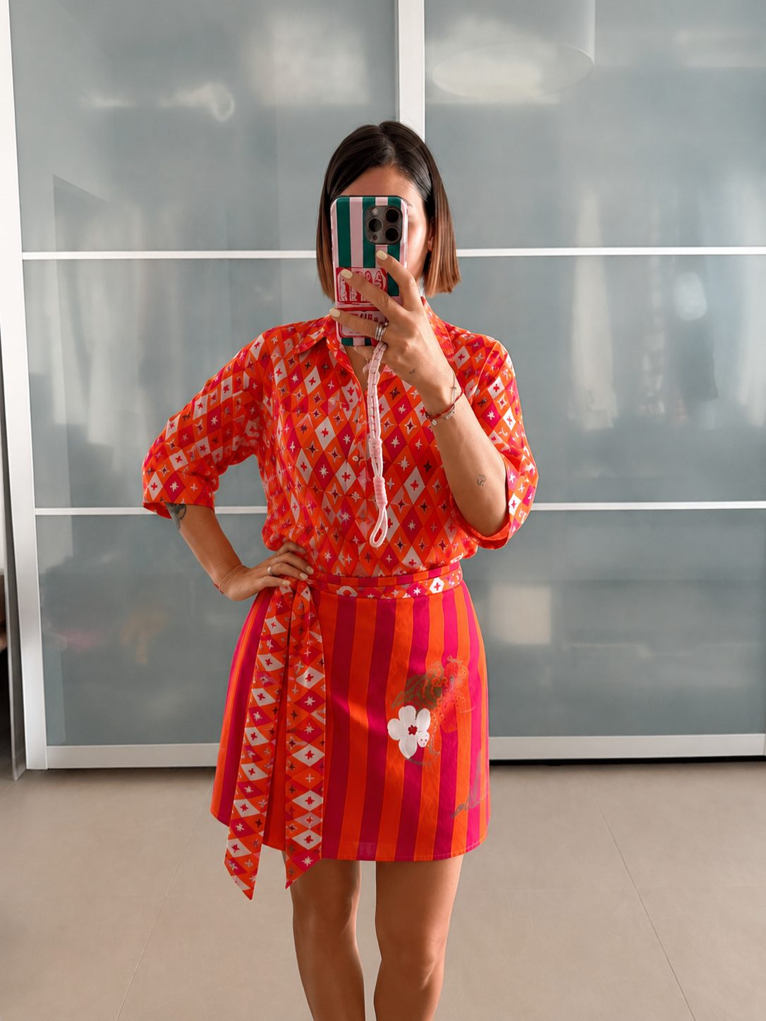 Camicia Luna Arancio - immagine 3