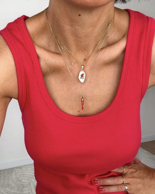 Collana Carpa Rosso
