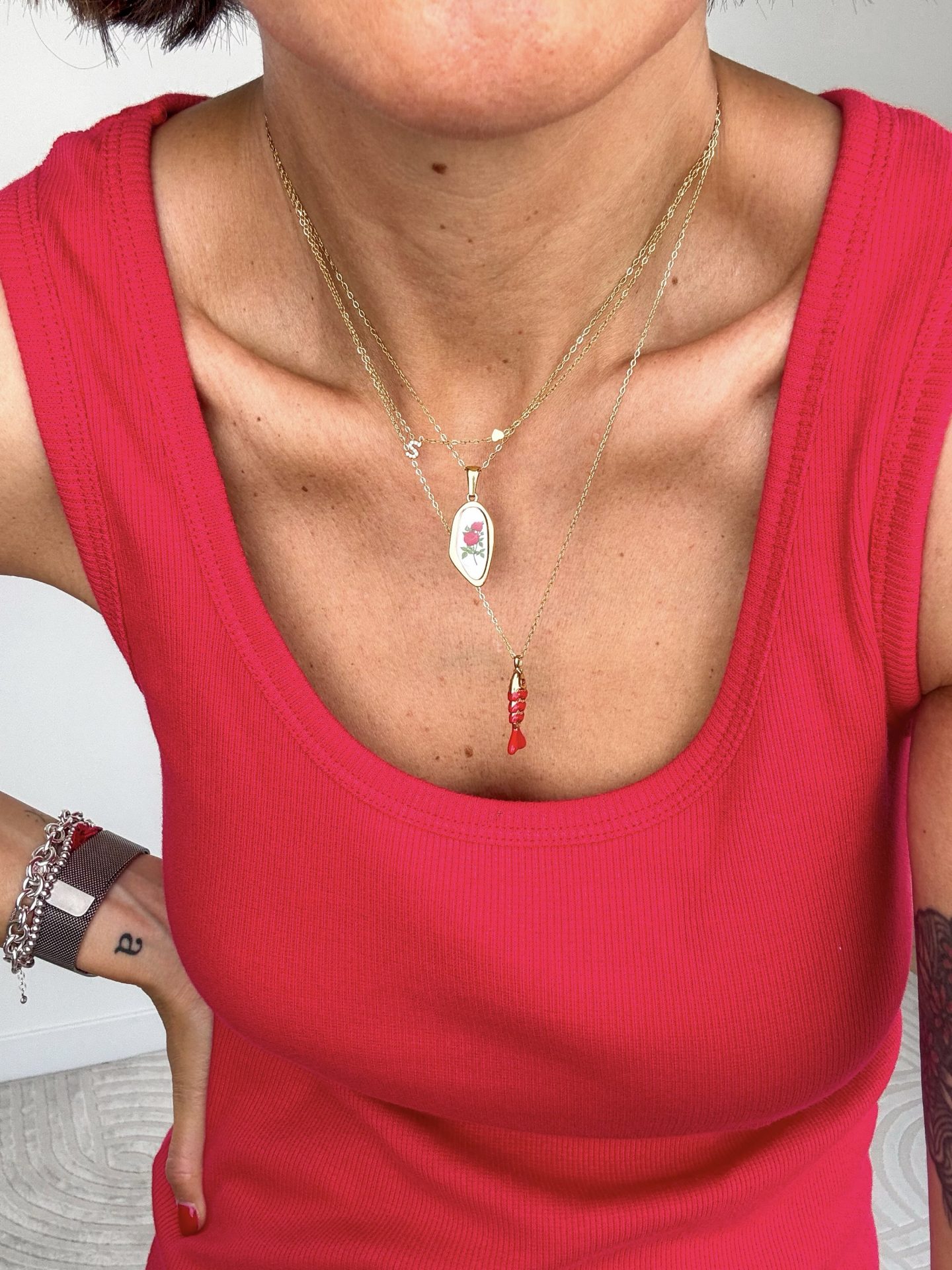 Collana Carpa Rosso - immagine 2