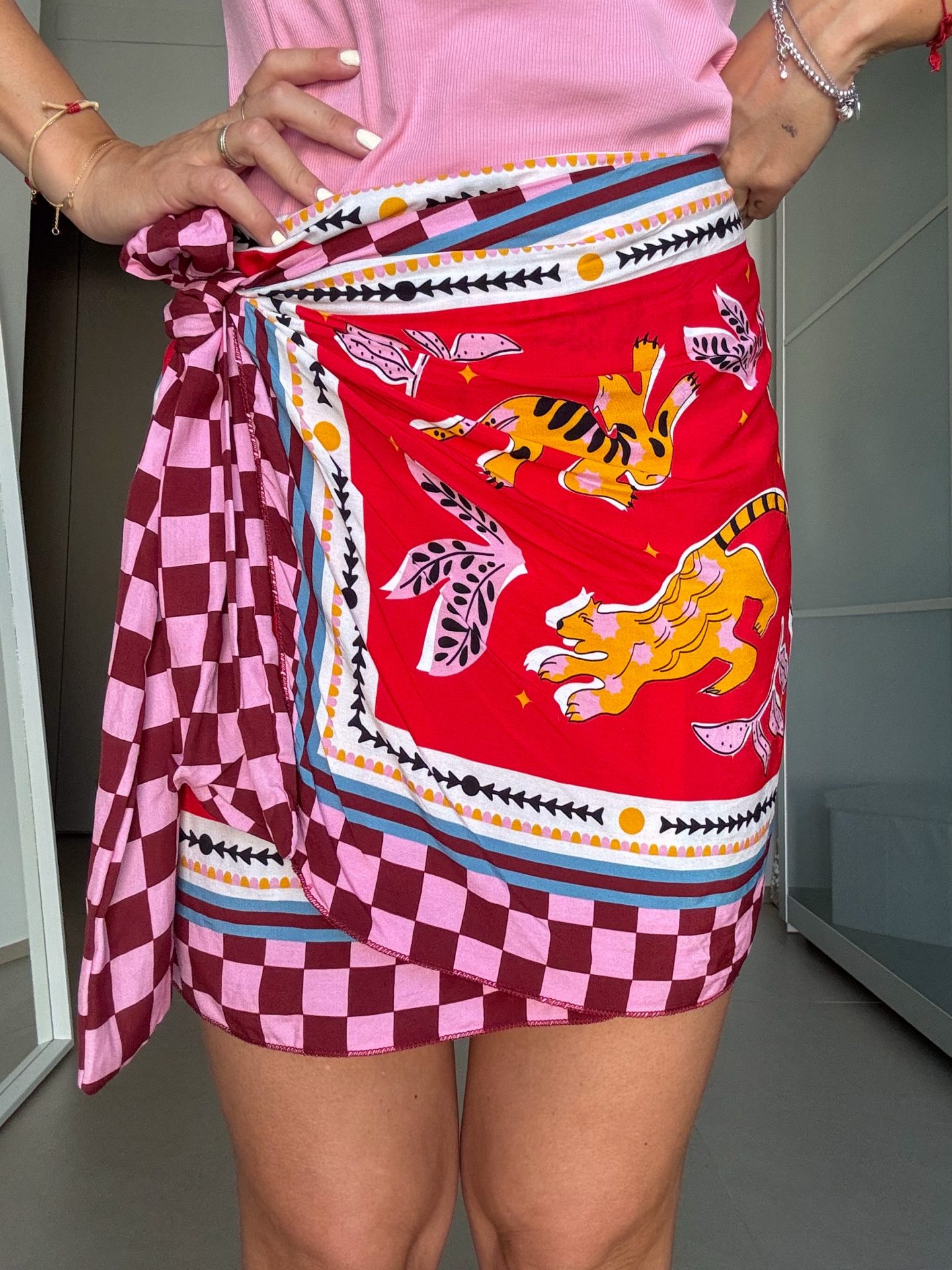 Mini Gonna Pareo Tigri - immagine 3